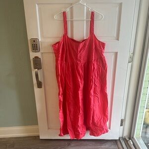 Ava & Viv Bold Red Smocked Dress